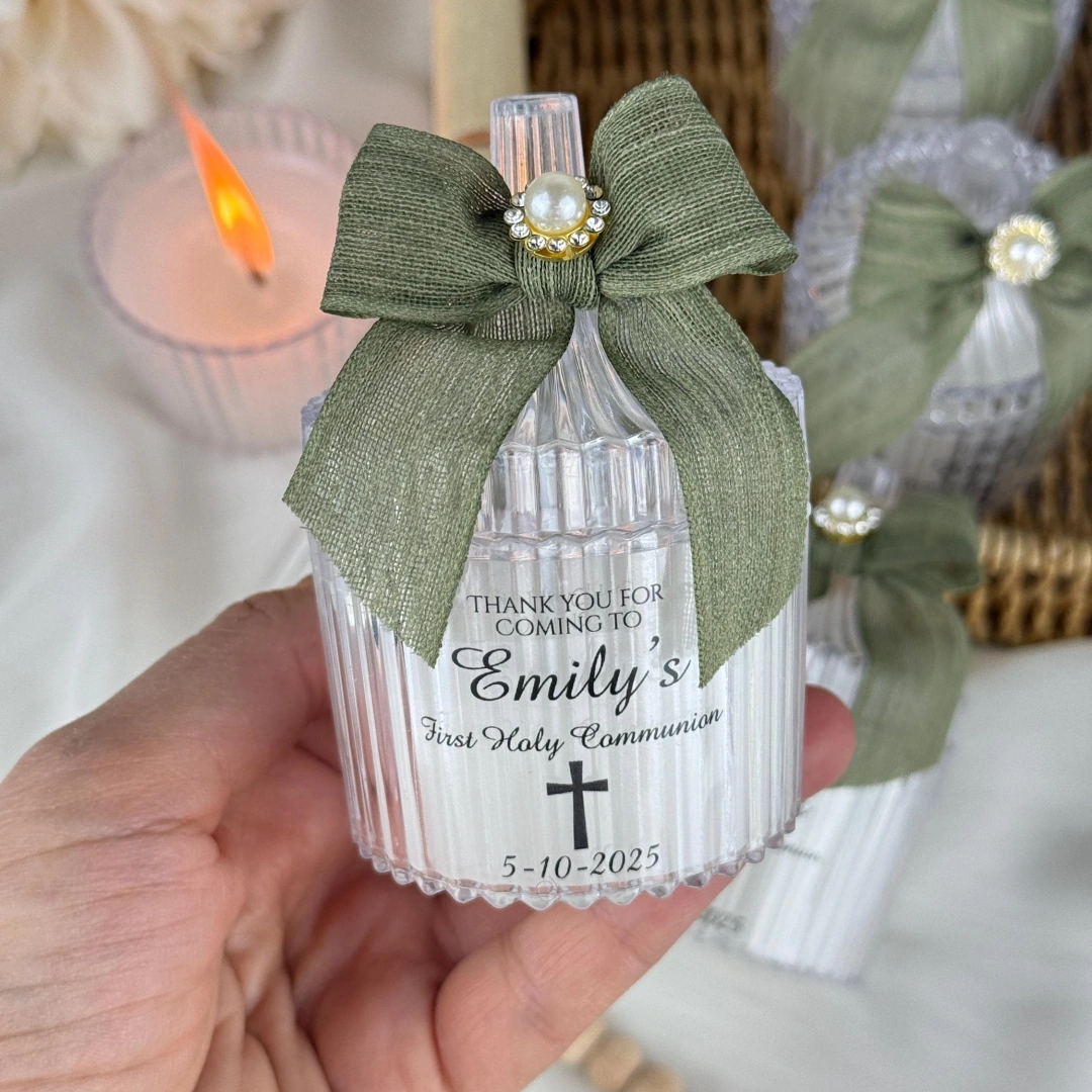 Kişiye Özel Vanilya Kokulu Mum – 20 Adet Mika Kutulu Zarif Set