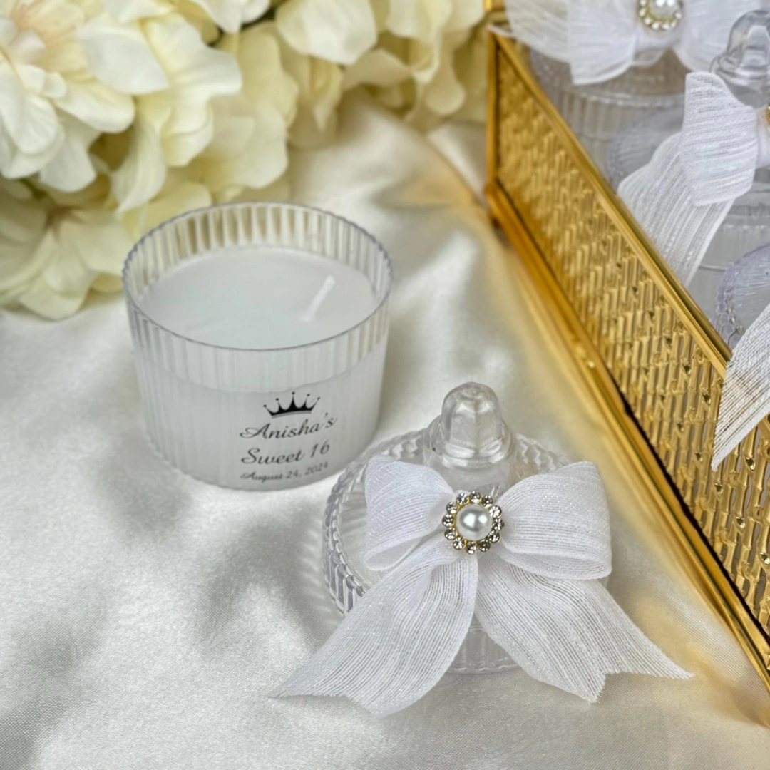 Anılarınızın Işığı – Kişiye Özel Dekoratif Mika Kutulu El Yapımı Mum Seti (20 Adet)