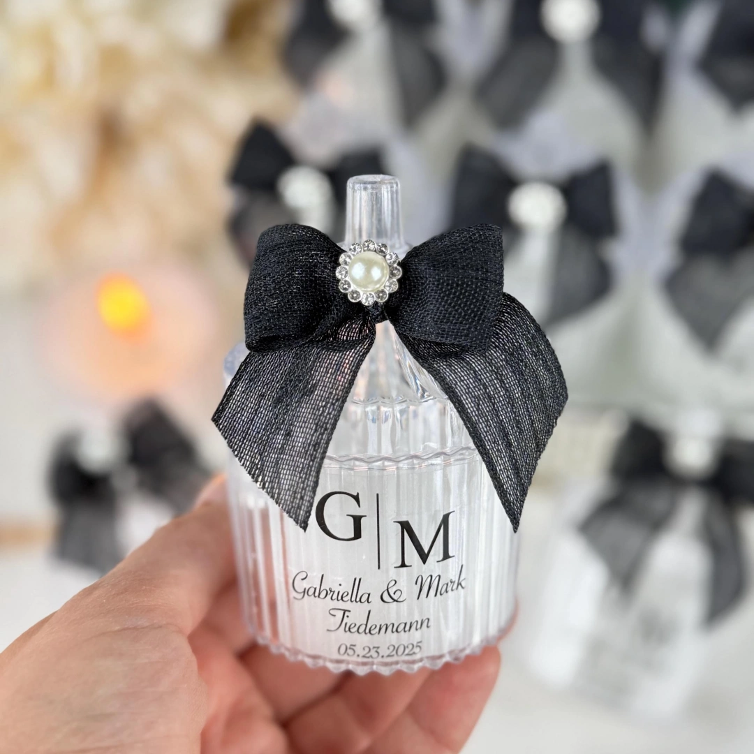 Vanilya Kokulu Dekoratif Mika Kutu Mum – 20 Adet