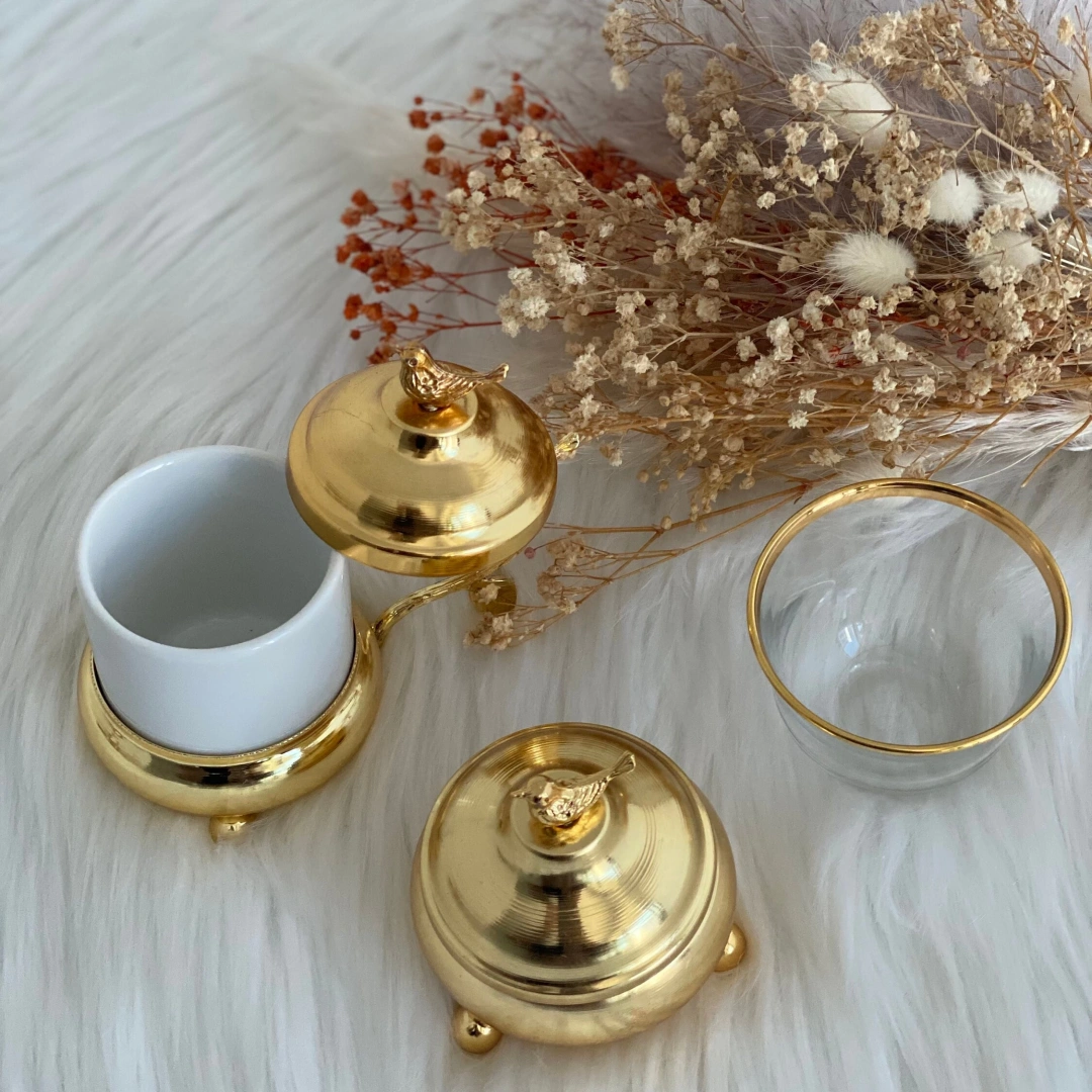 Kişiye Özel 3 Parça Türk Kahvesi Fincan Seti