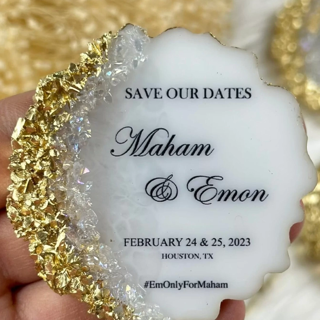 Zarif Anılar – Kişiye Özel Taşlı Epoksi Magnet Seti (20 Adet)