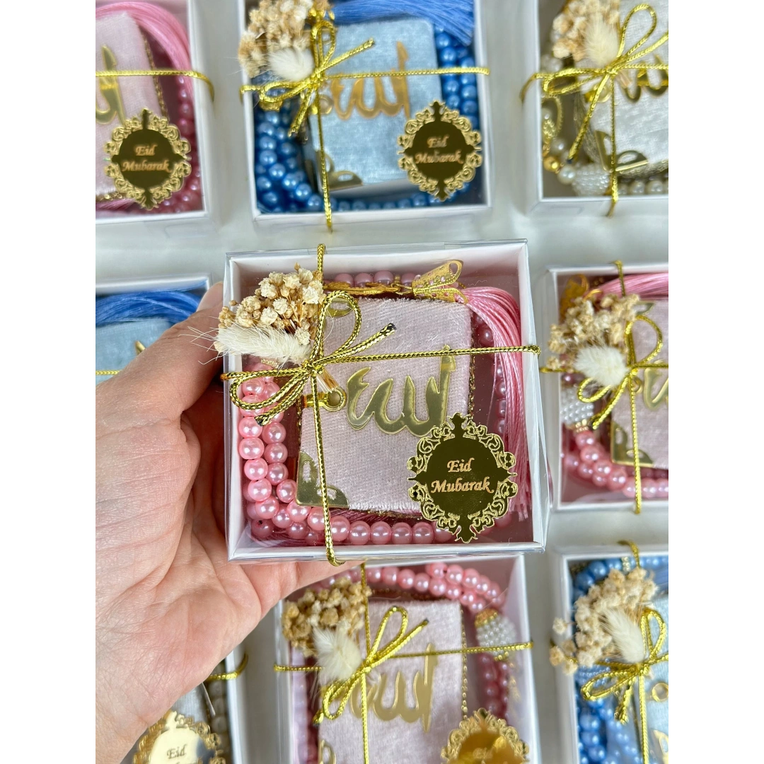 Kişiye Özel Kutulu Tesbih ve Kur’an Seti – 20 Adet
