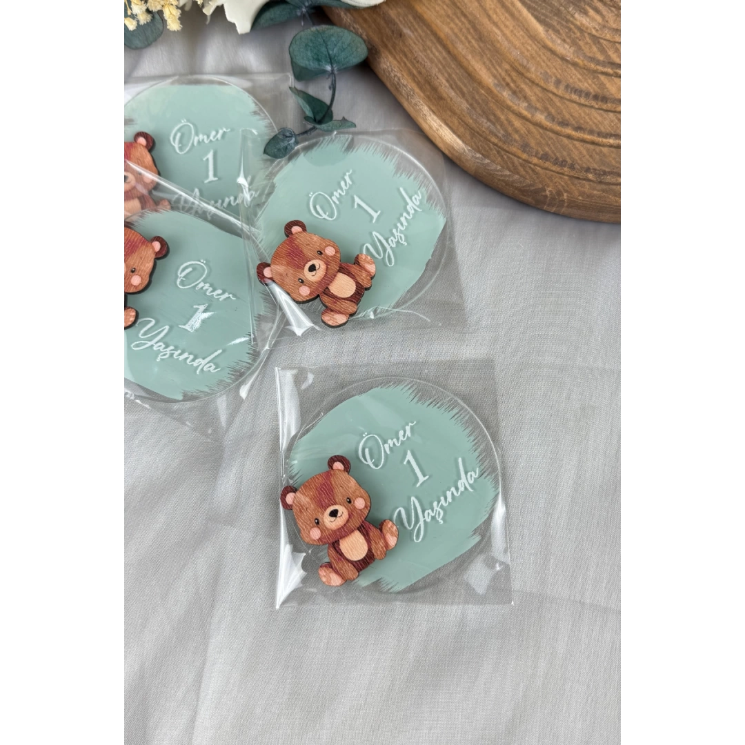 Ayıcıklı Pleksi Magnet -20 Adet