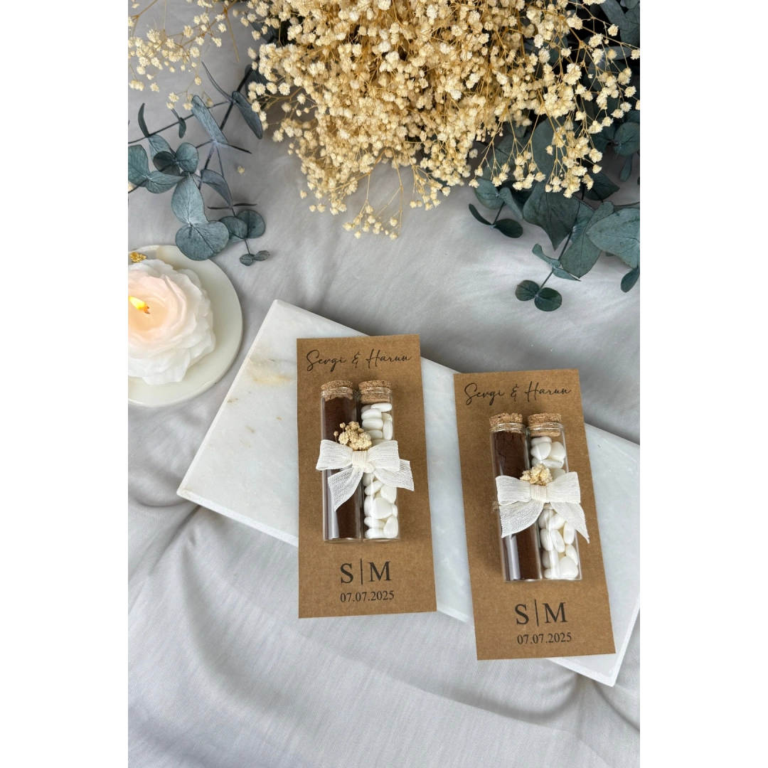 Kartlı Kahve-Şekerleme-Çikolata Set - 20 Adet