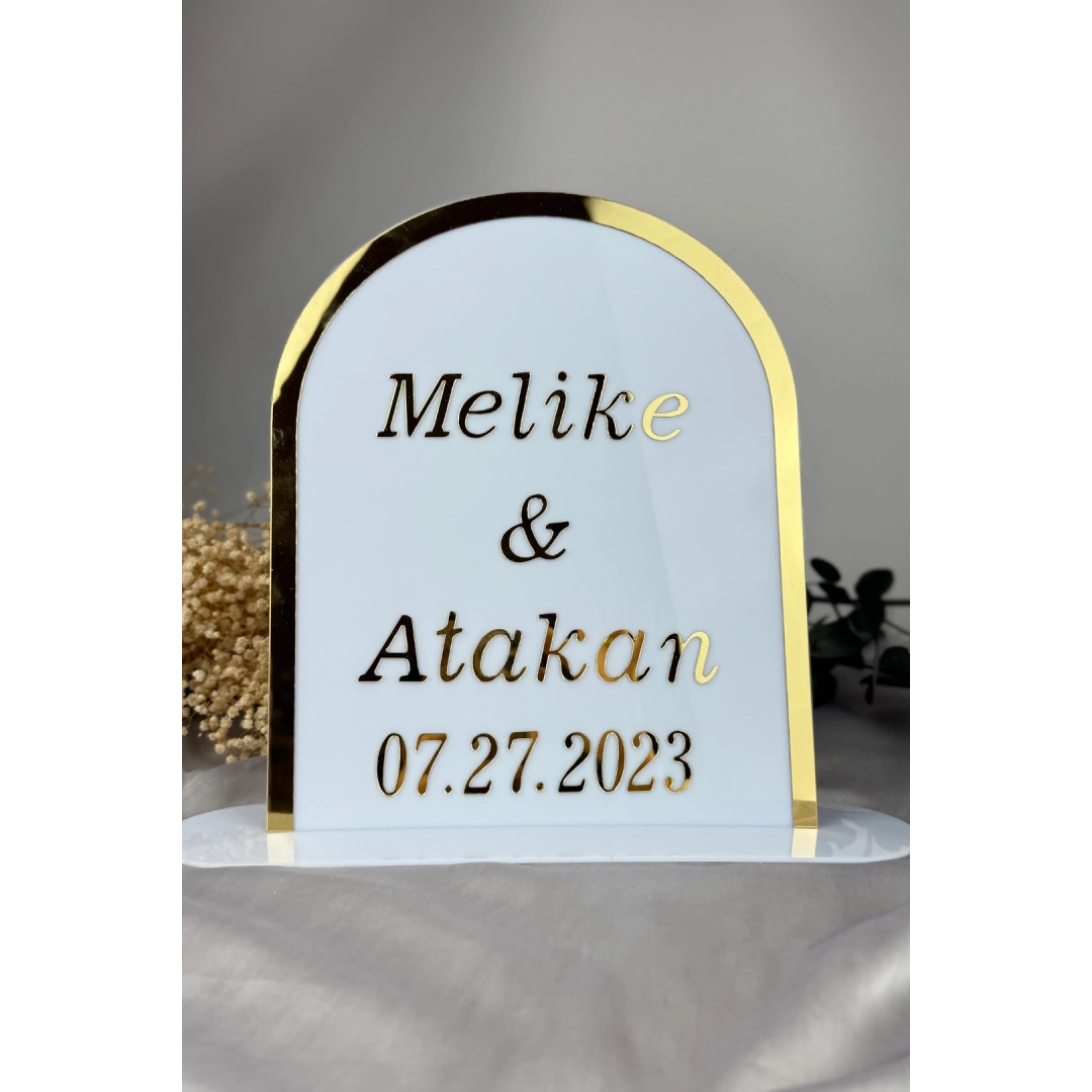 Düğün Nişan Masa İsimliği