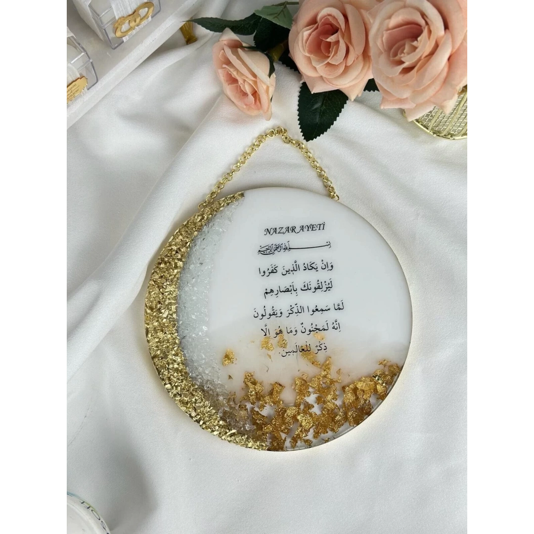 Kişiye Özel Nazar Ayeti Epoksi Pano