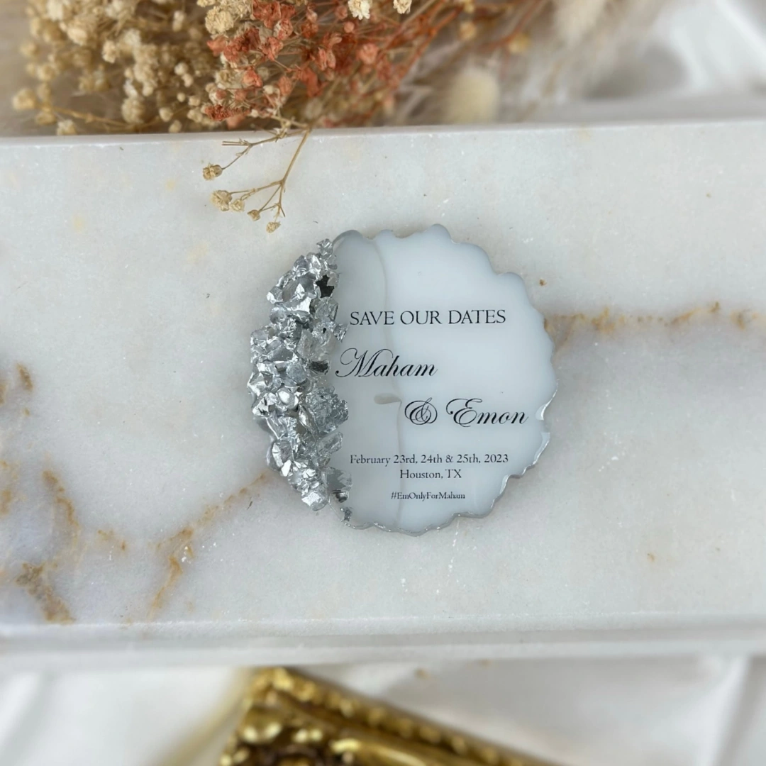 Kişiselleştirilmiş Taşlı Epoksi Magnet Seti – 20 Adet Zarif Hediye