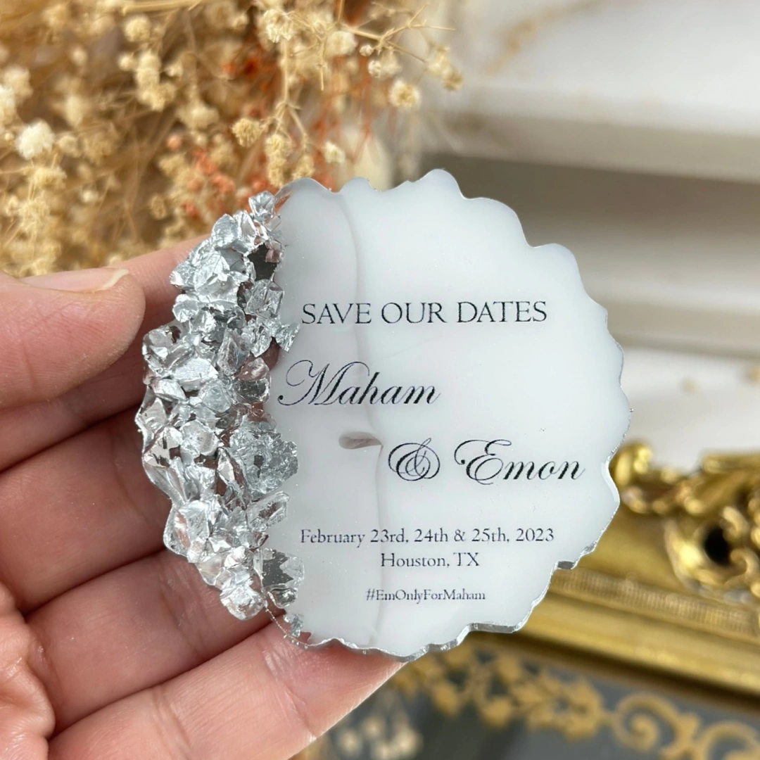 Kişiselleştirilmiş Taşlı Epoksi Magnet Seti – 20 Adet Zarif Hediye