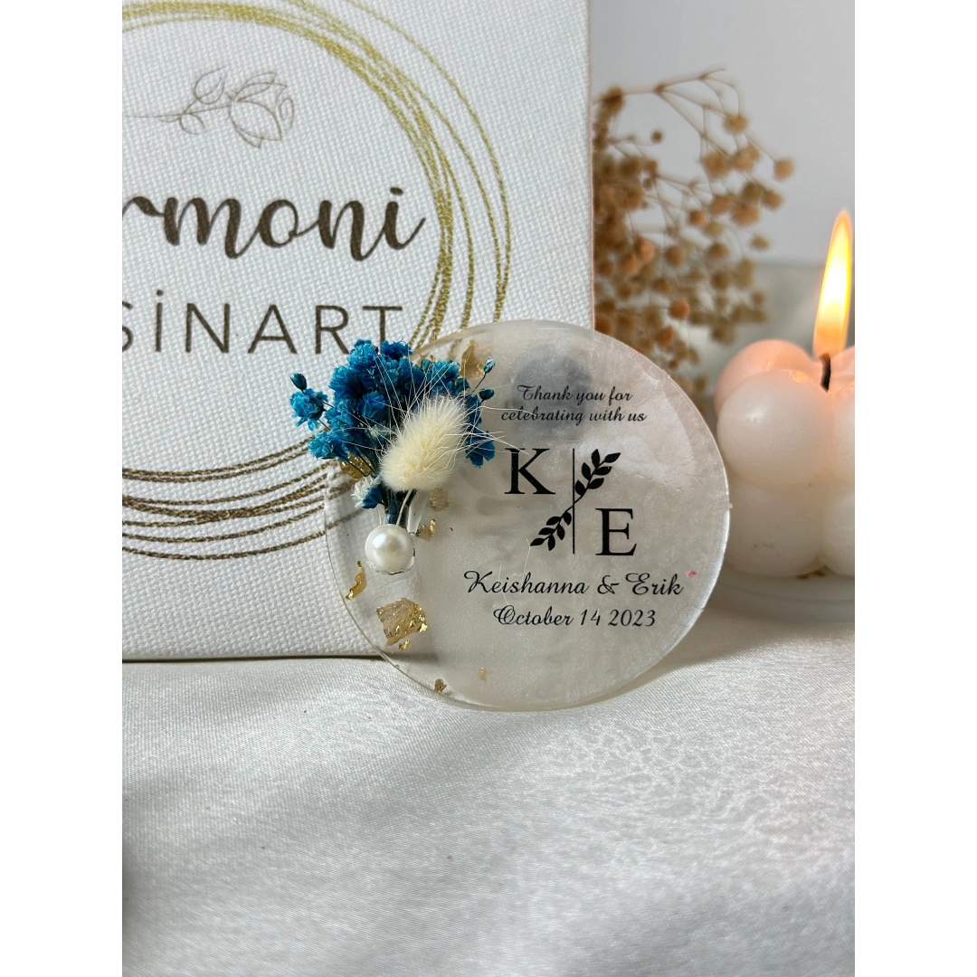 Taş Süslemeli Epoksi Magnet – 20 Adet