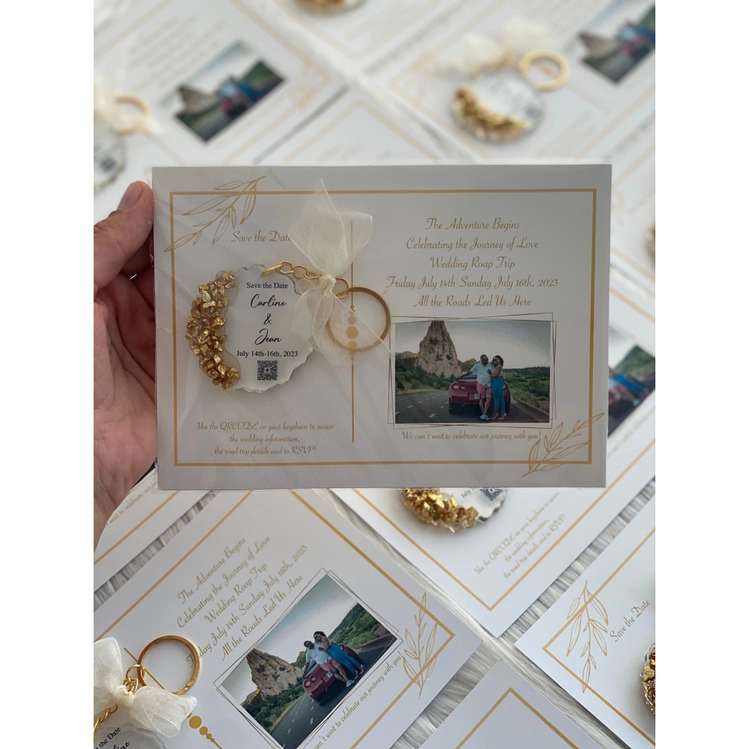 Kişiye Özel Kartlı Epoksi Anahtarlık Seti (20 Adet)