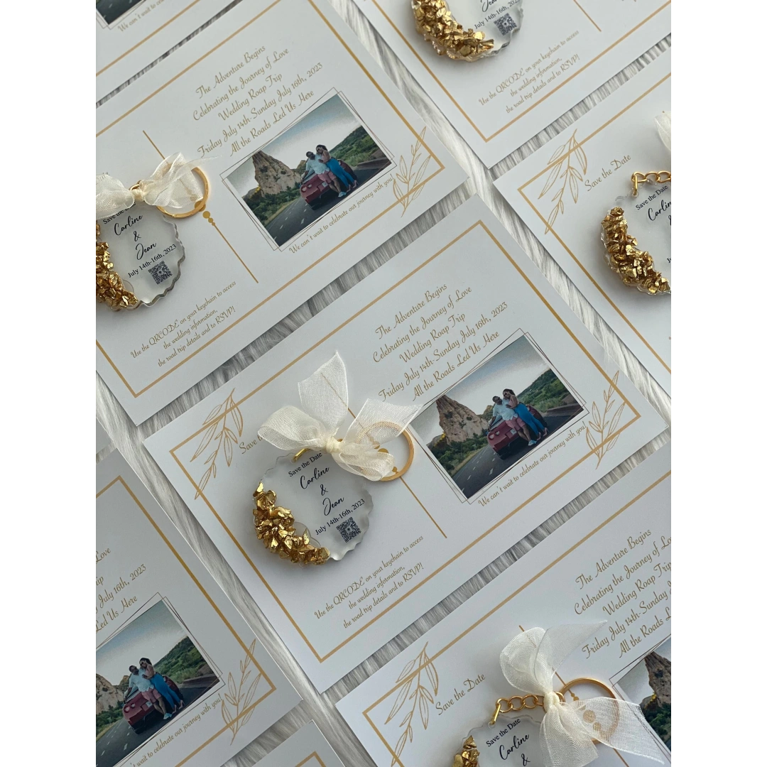 Kişiye Özel Kartlı Epoksi Anahtarlık Seti (20 Adet)