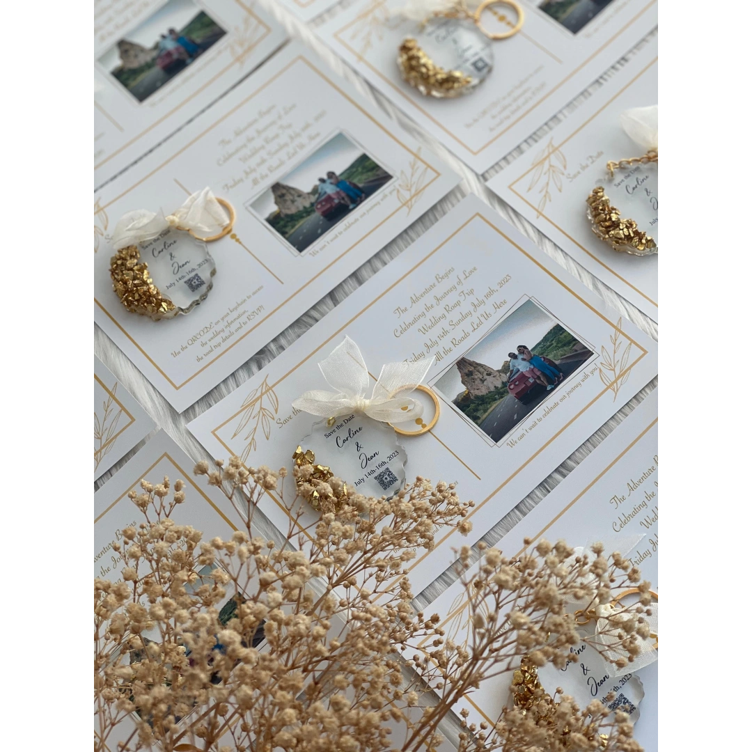 Kişiye Özel Kartlı Epoksi Anahtarlık Seti (20 Adet)