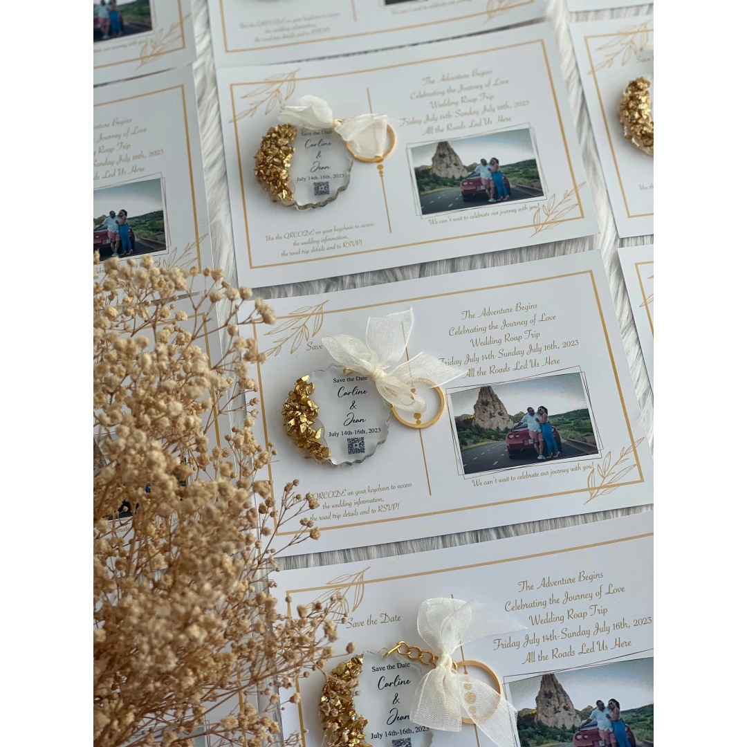 Kişiye Özel Kartlı Epoksi Anahtarlık Seti (20 Adet)