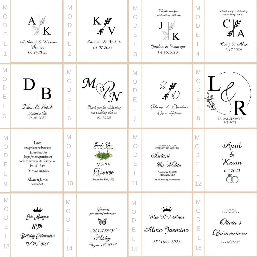 Kişiye Özel Kutulu Epoksi Düğün Magnet (20 Adet)