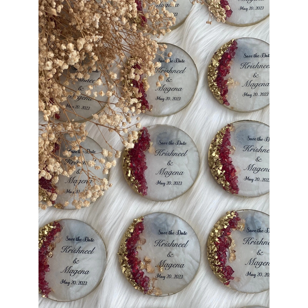 İsimli Taşlı Epoksi Magnet Hediyelik – 20 Adet