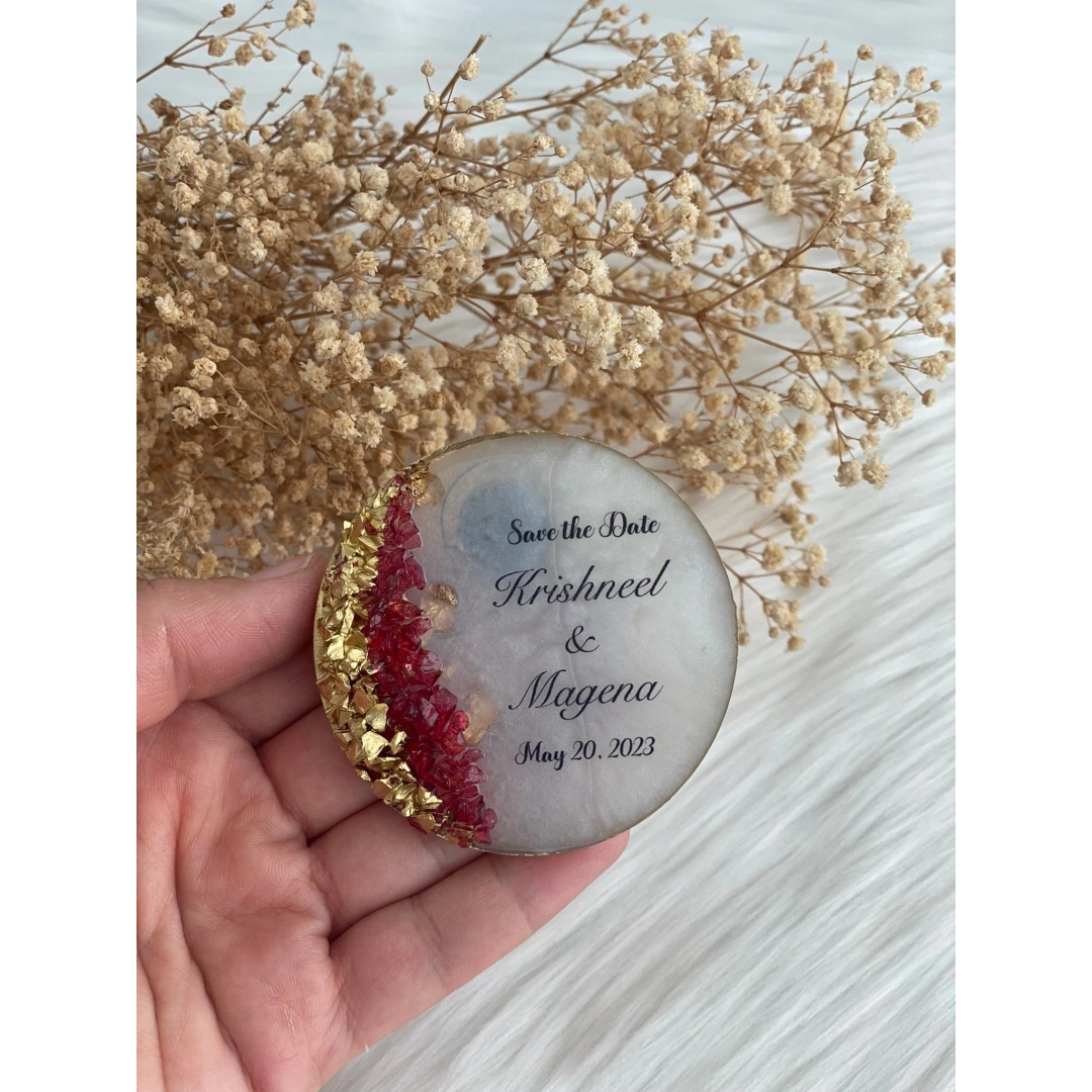 İsimli Taşlı Epoksi Magnet Hediyelik – 20 Adet