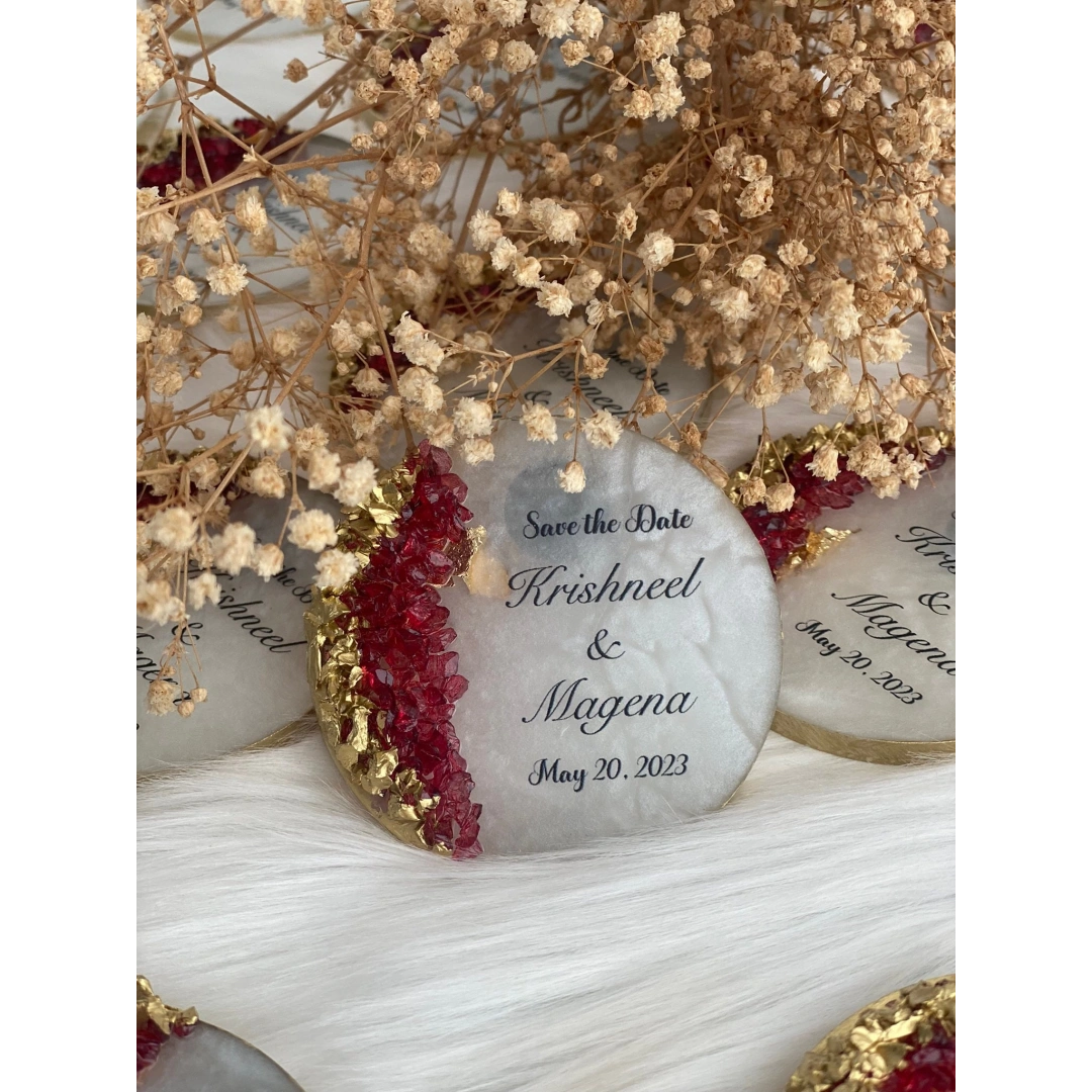 İsimli Taşlı Epoksi Magnet Hediyelik – 20 Adet