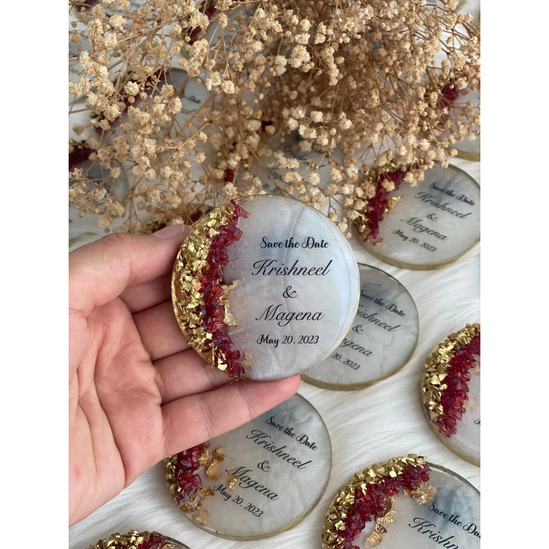 İsimli Taşlı Epoksi Magnet Hediyelik – 20 Adet