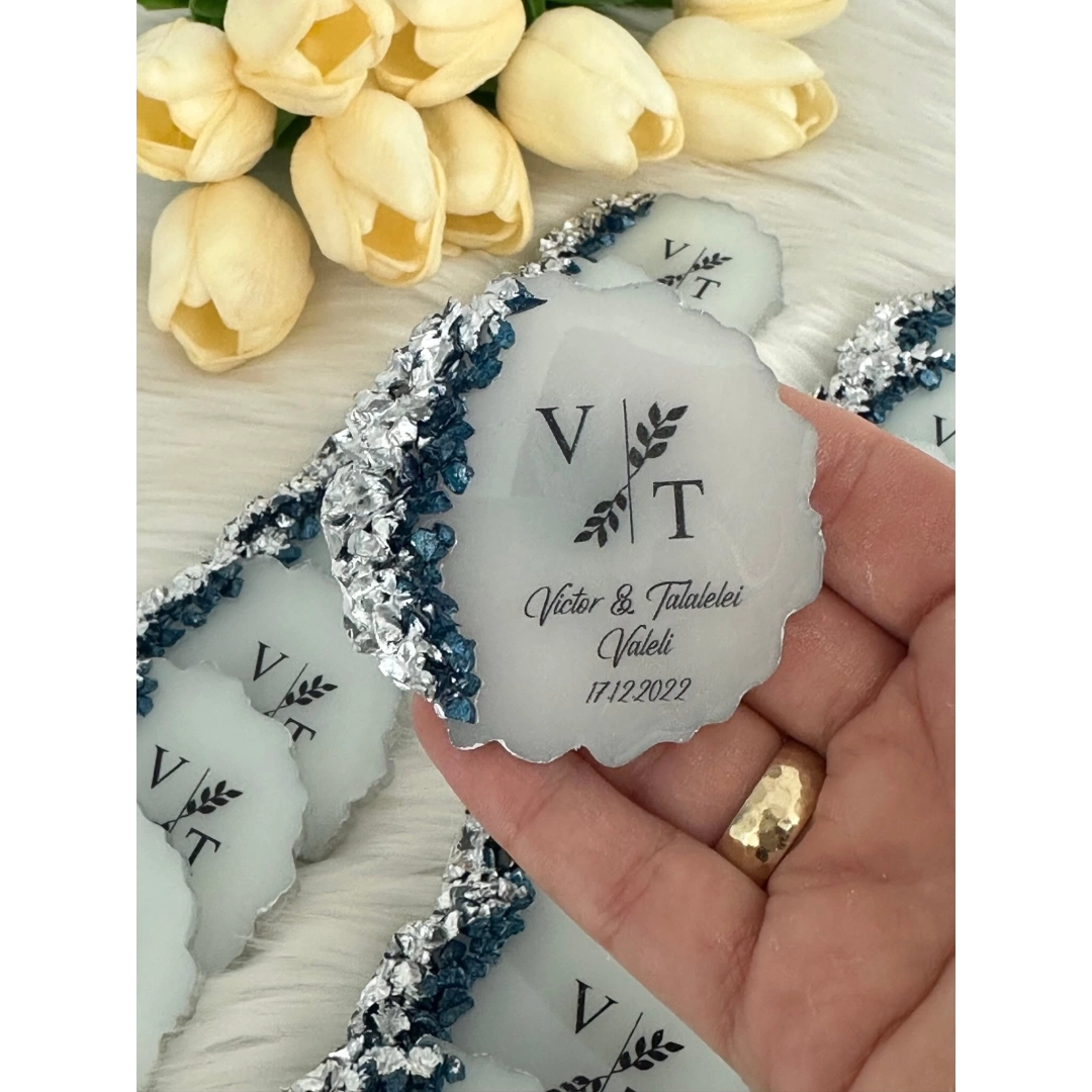 Taşlı Magnet 20 Adet – Kişiye Özel Renkli Taşlı Epoksi Mıknatıs