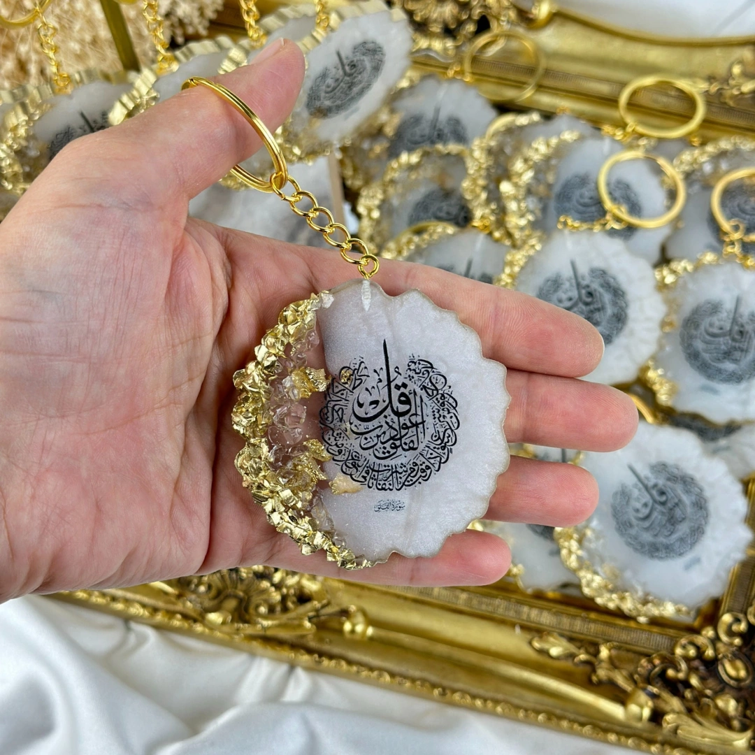 Kişiye Özel Kutulu Epoksi Anahtarlık – 20 Adet El Yapımı Hediyelik