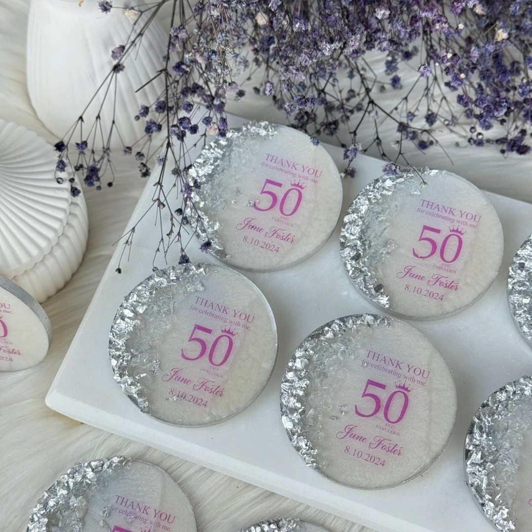 Kişiye Özel Taşlı Epoksi Magnet (20 Adet)