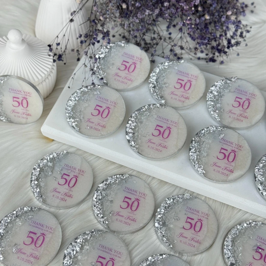 Kişiye Özel Taşlı Epoksi Magnet (20 Adet)