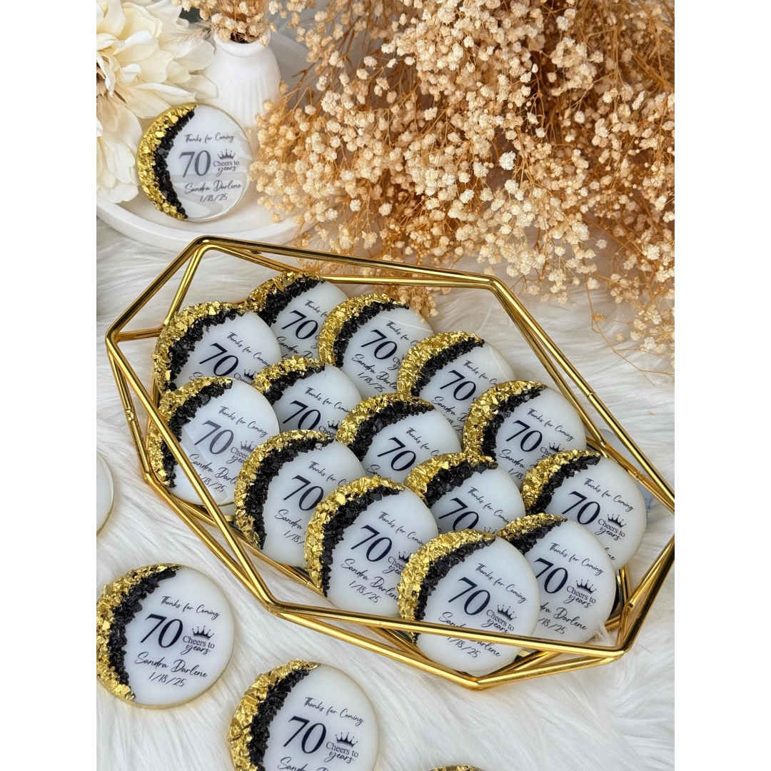 Kişiye Özel Taşlı Epoksi Magnet – 20 Adet Yetişkin Doğum Günü Hediyesi