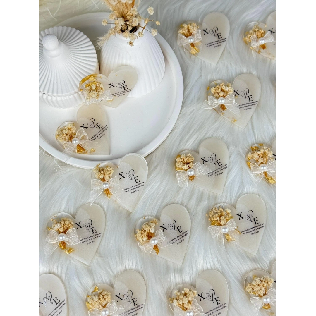 Kalpten Anılar Kutulu Kişiye Özel Epoksi Magnet Seti – 20 Adet