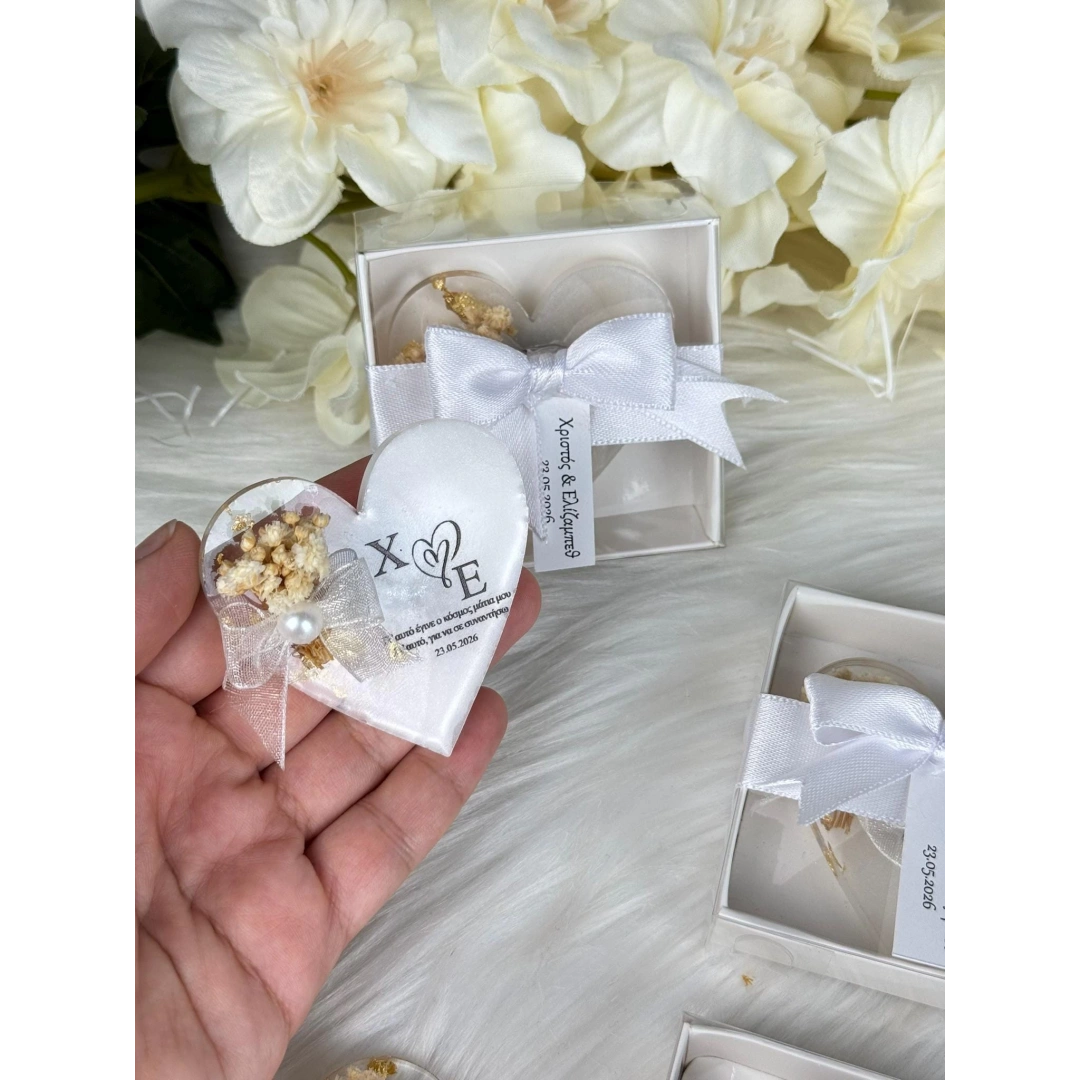 Kalpten Anılar Kutulu Kişiye Özel Epoksi Magnet Seti – 20 Adet