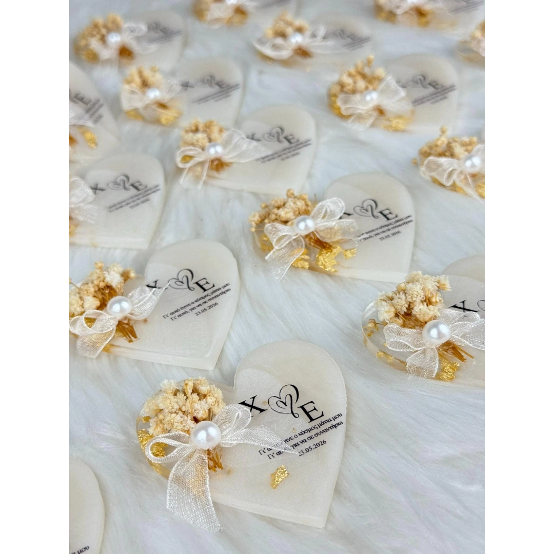 Kalpten Anılar Kutulu Kişiye Özel Epoksi Magnet Seti – 20 Adet