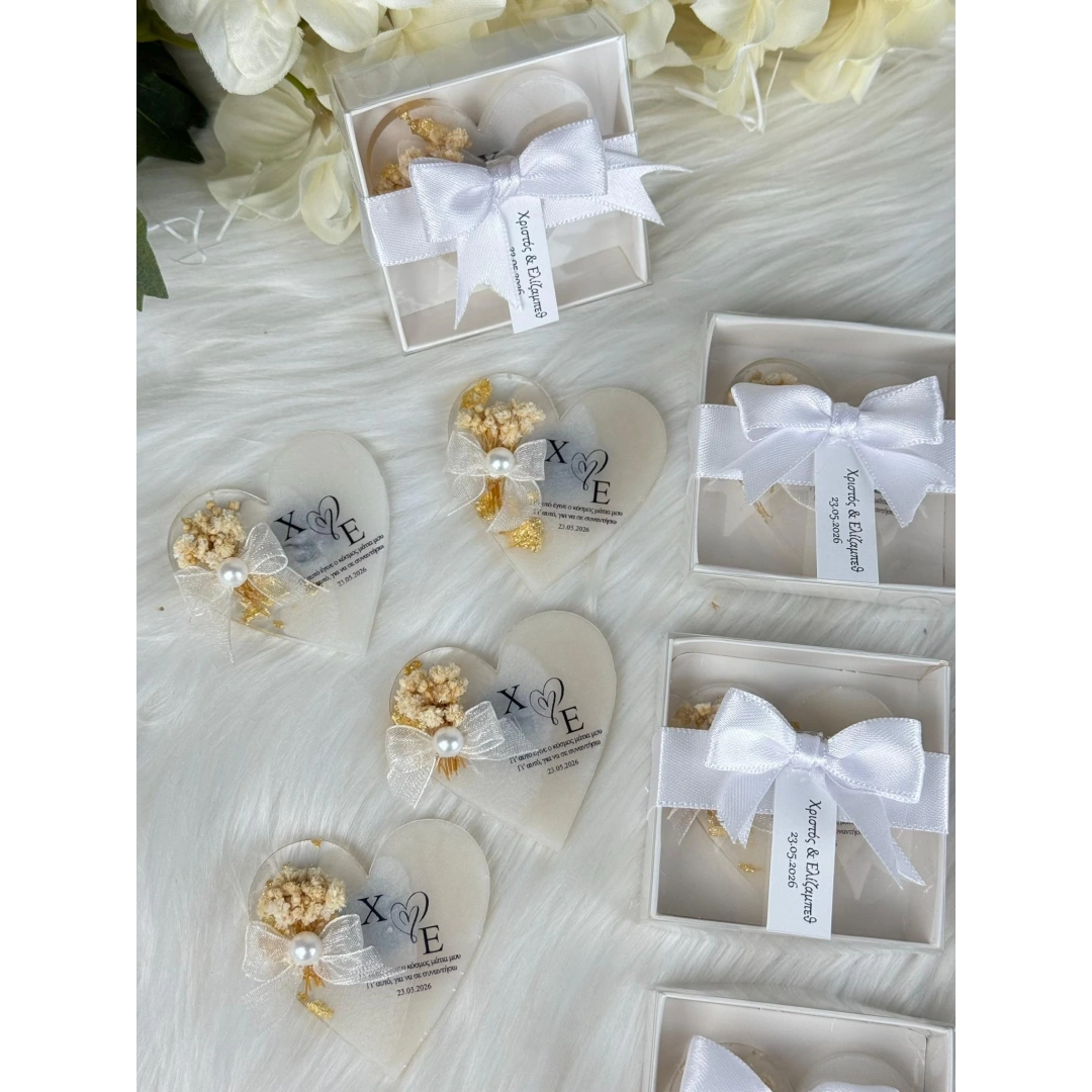 Kalpten Anılar Kutulu Kişiye Özel Epoksi Magnet Seti – 20 Adet