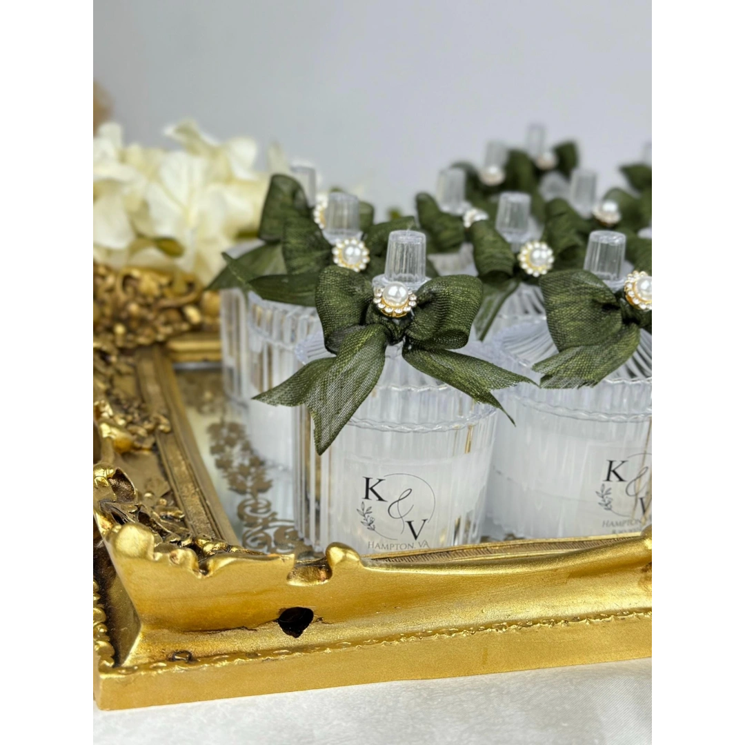 Kişiye Özel Dekoratif Mika Kutulu Mum Seti – 20 Adet