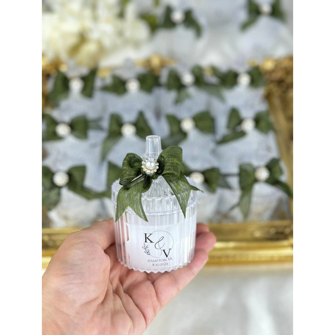 Kişiye Özel Dekoratif Mika Kutulu Mum Seti – 20 Adet