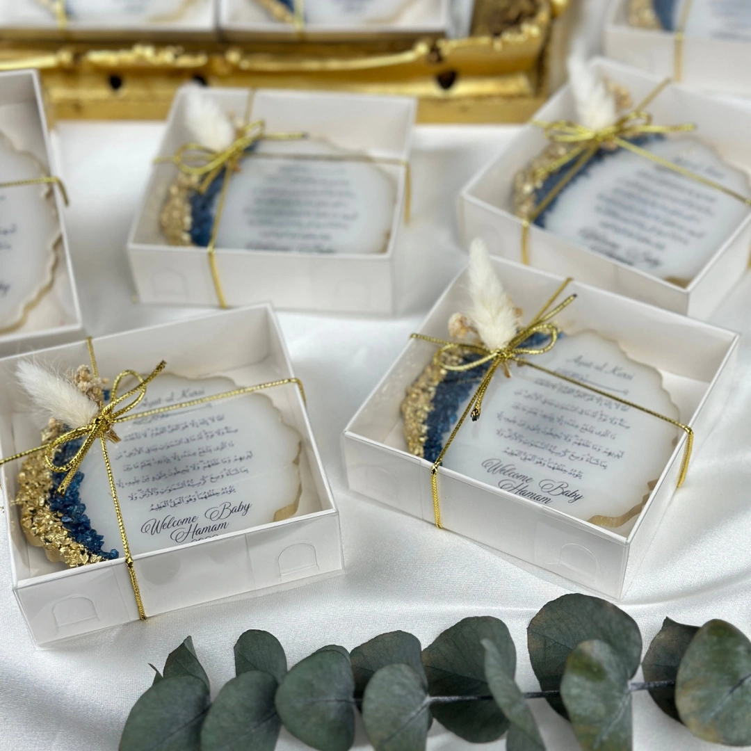Kişiselleştirilmiş Epoksi 10 cm Magnet Bardak Altlığı – 20 Adet Zarif Set