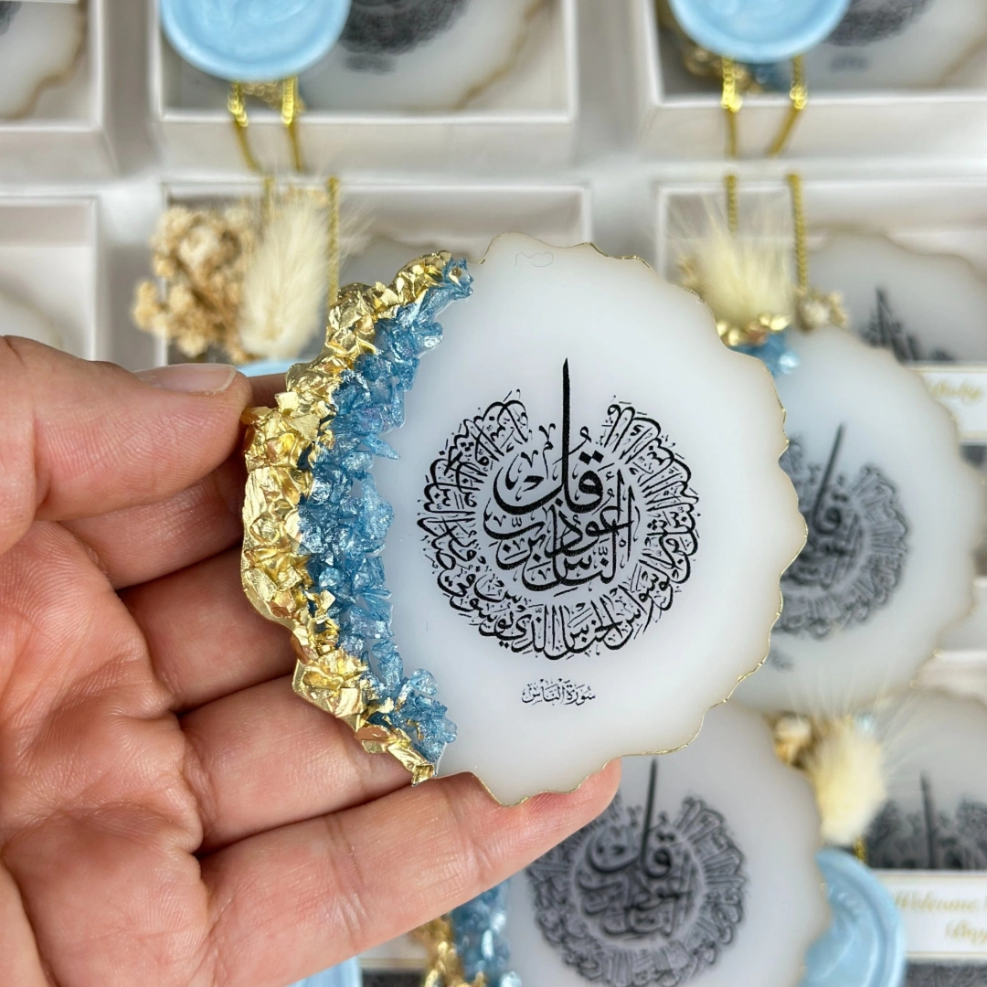 Kutulu Mühürlü Epoksi Anahtarlık Seti 20 Adet – Kişiye Özel Bebek ve Düğün Hediyesi