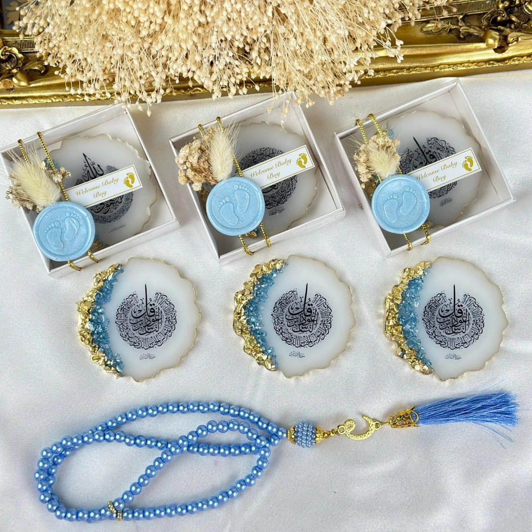 Kutulu Mühürlü Epoksi Anahtarlık Seti 20 Adet – Kişiye Özel Bebek ve Düğün Hediyesi