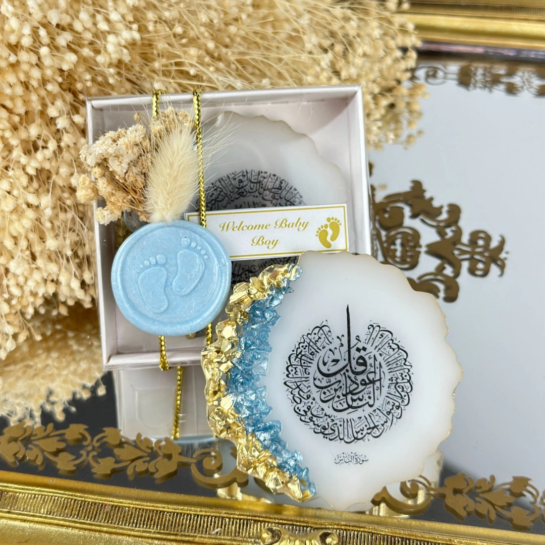 Kutulu Mühürlü Epoksi Anahtarlık Seti 20 Adet – Kişiye Özel Bebek ve Düğün Hediyesi