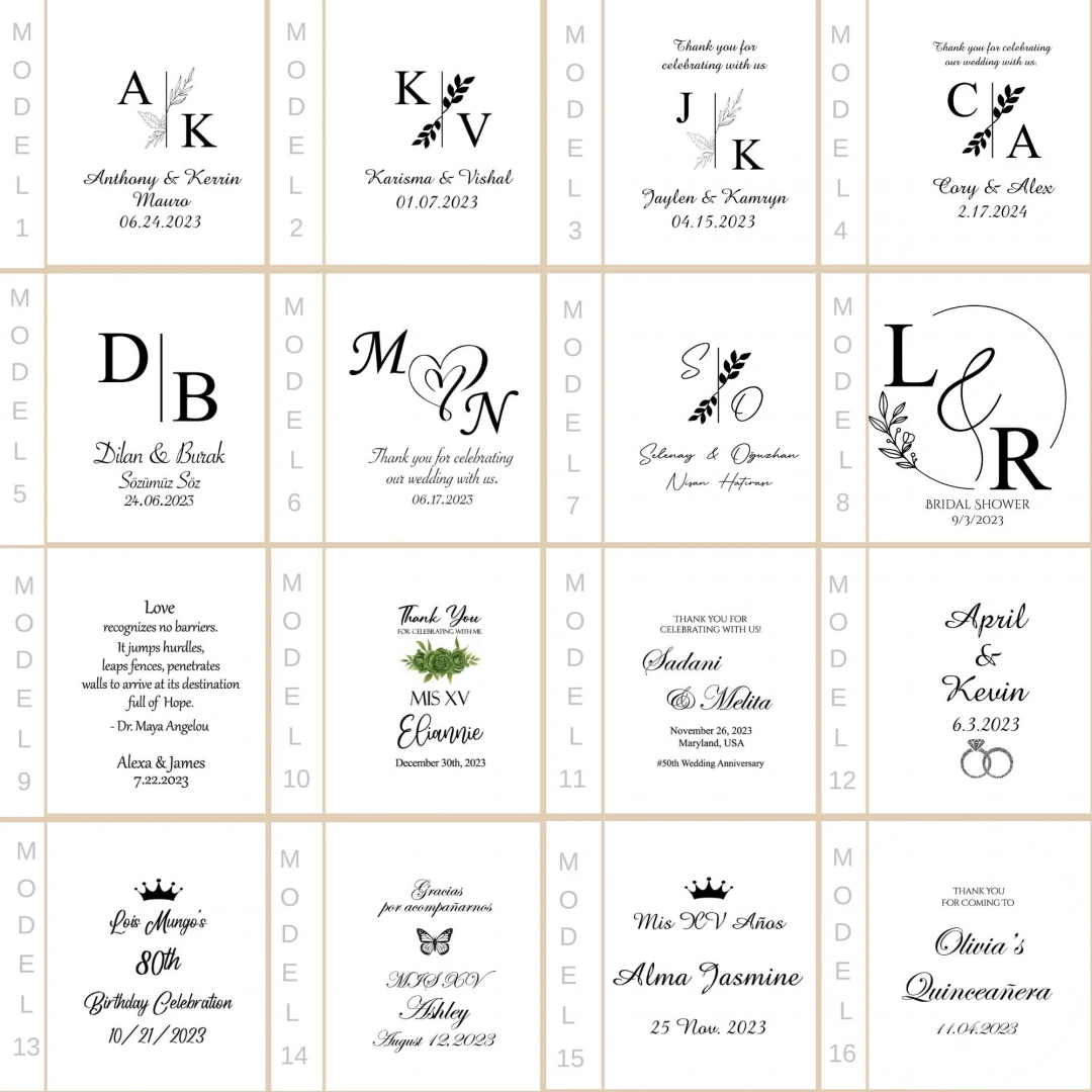 Kişiye Özel Kutulu Epoksi Düğün Magnet Seti (20 Adet)