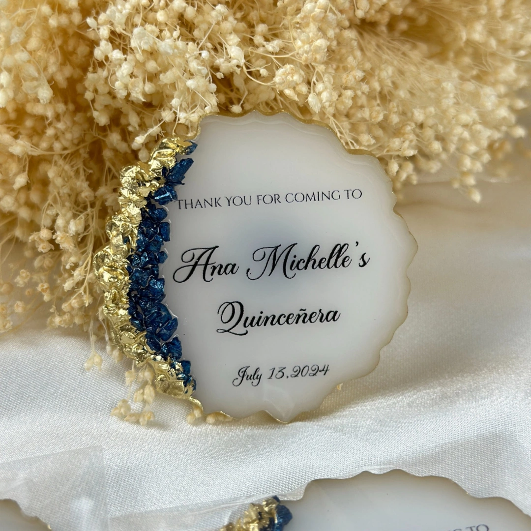 Kişiye Özel Taşlı Epoksi Magnet – 20 Adet Kutulu/Kutusuz Seçenekli