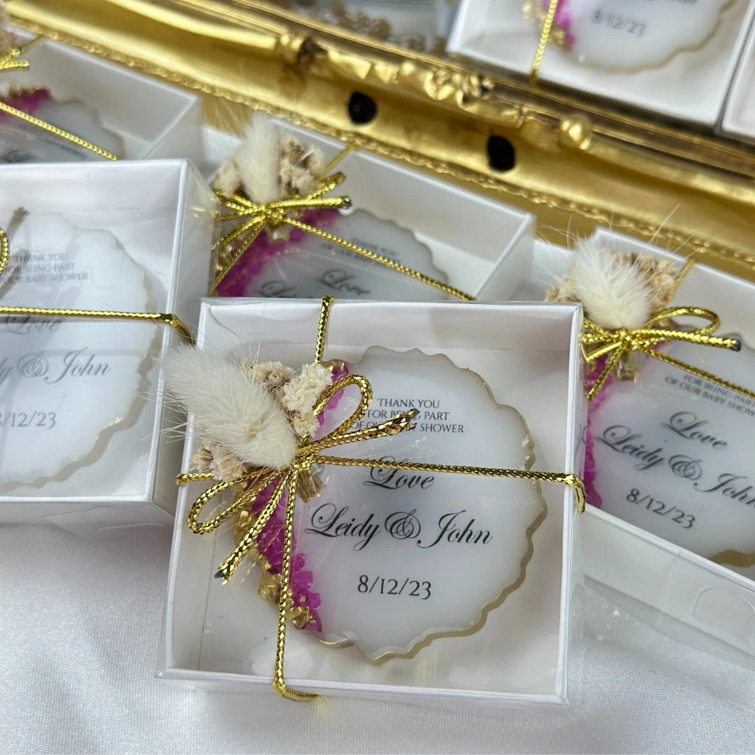 Kişiye Özel Taşlarla Dekore Edilmiş Kutulu Epoksi Magnet Seti – 20 Adet