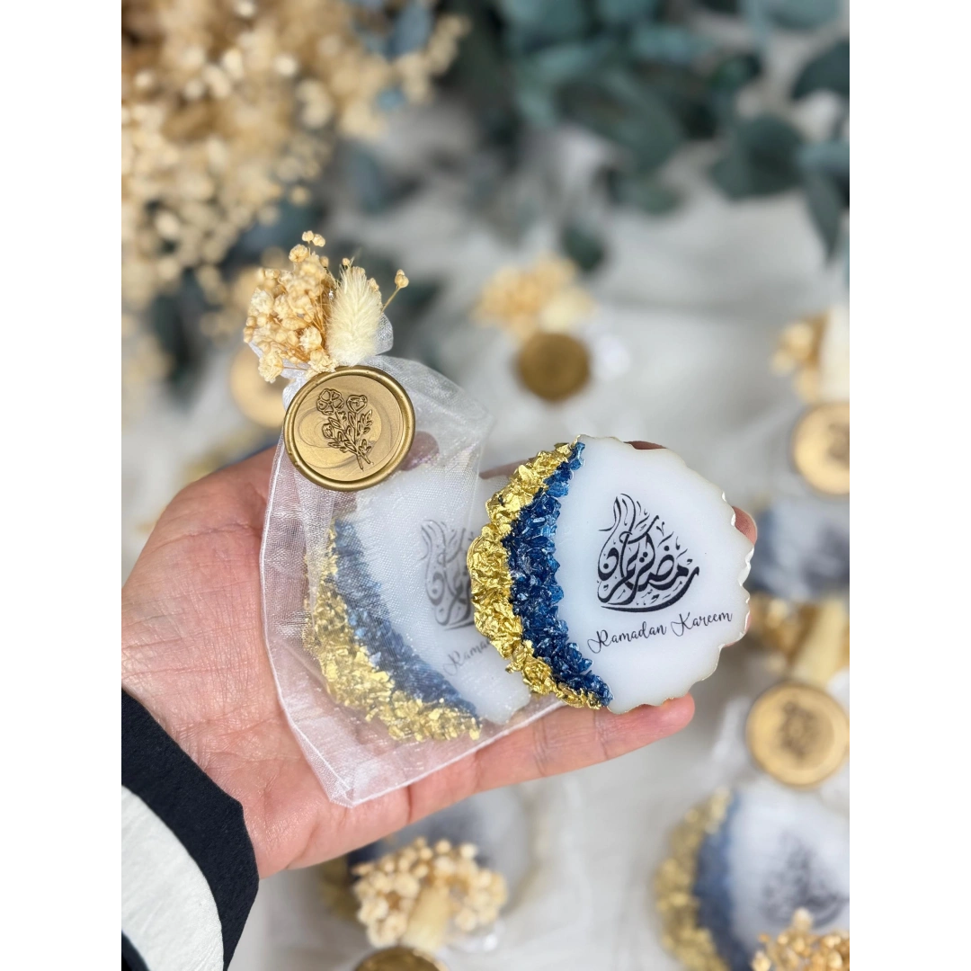 Keseli Mühürlü Ramazan Kareem Epoksi Magnet – 20 Adet