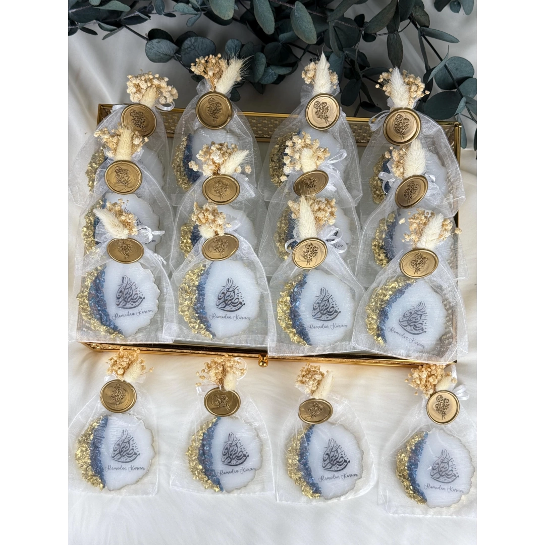 Keseli Mühürlü Ramazan Kareem Epoksi Magnet – 20 Adet