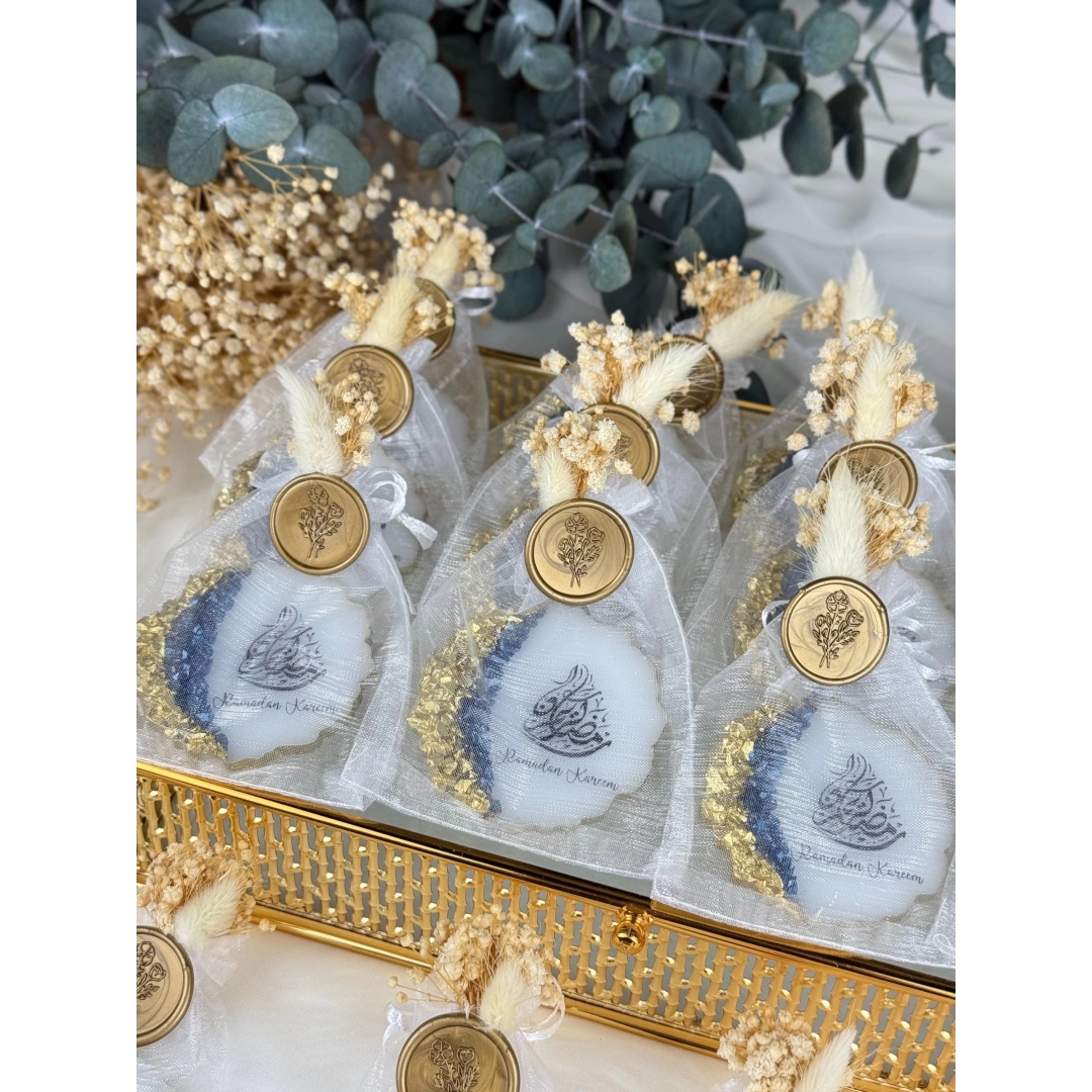 Keseli Mühürlü Ramazan Kareem Epoksi Magnet – 20 Adet