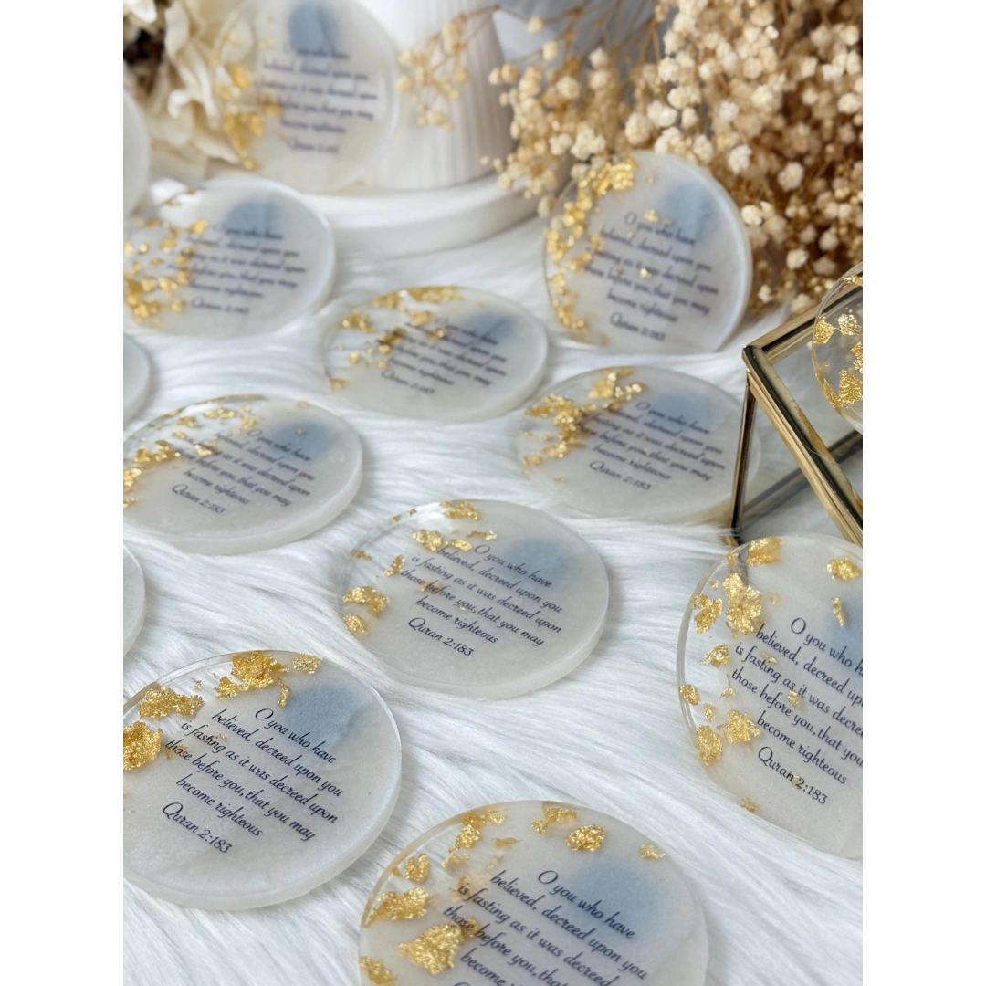 Kişiye Özel Taşsız Epoksi Magnet – 20 Adet Ramazan Temalı Hediye Mıknatıs