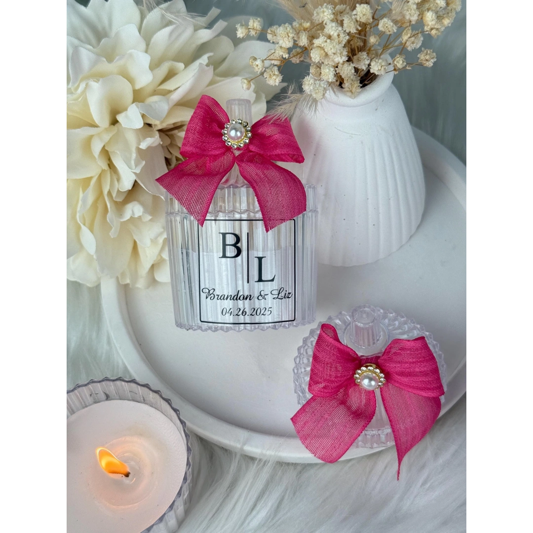 Kişiye Özel Mika Kutuda Vanilya Kokulu Dekoratif Mum – 20 Adet