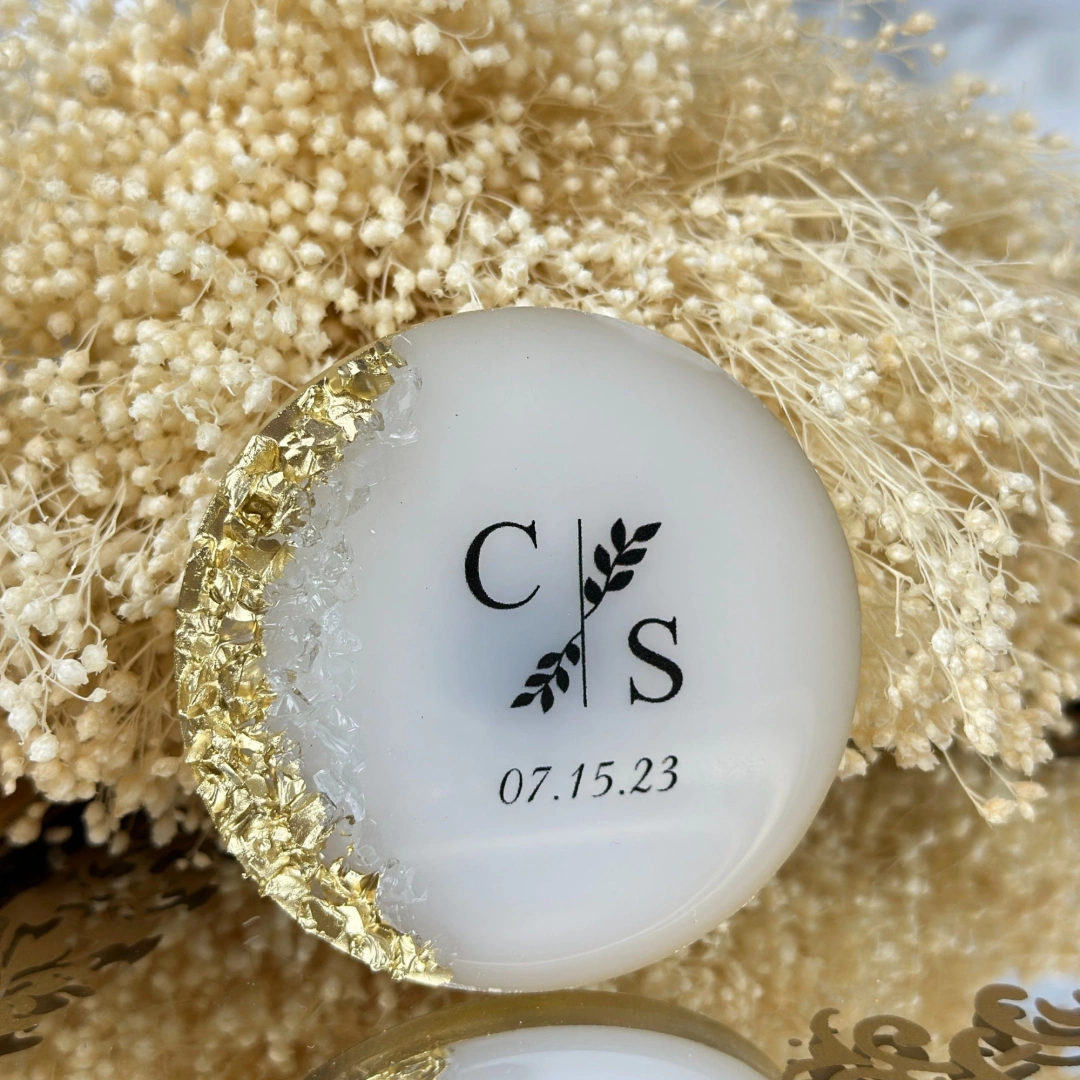 Taşlı Magnet Seti – 20 Adet Kişiye Özel Epoksi Mıknatıs