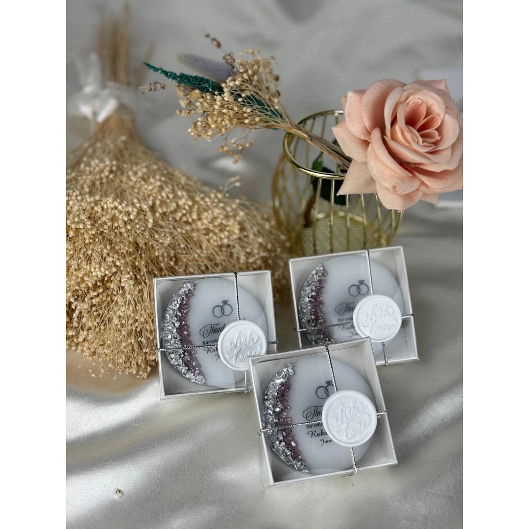 Kutulu Mühürlü Epoksi Magnet – 20 Adet Kişiselleştirilebilir Taşlı Mıknatıs