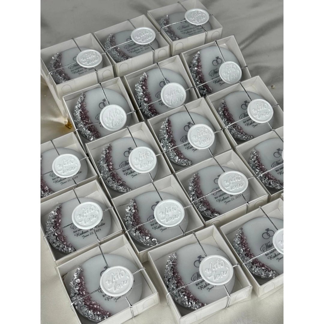 Kutulu Mühürlü Epoksi Magnet – 20 Adet Kişiselleştirilebilir Taşlı Mıknatıs