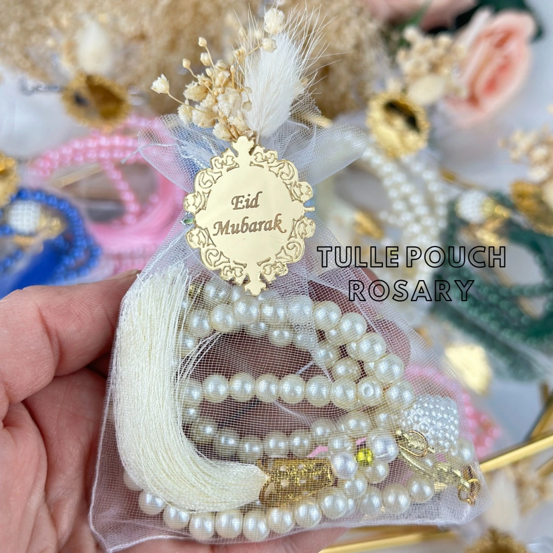 99’luk İnci Tesbihli Özel Mum Seti - 20 Adet
