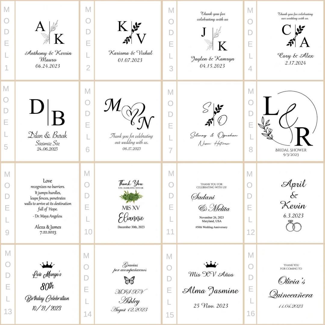 Vanilya Kokulu Dekoratif Mika Kutu Mum – 20 Adet